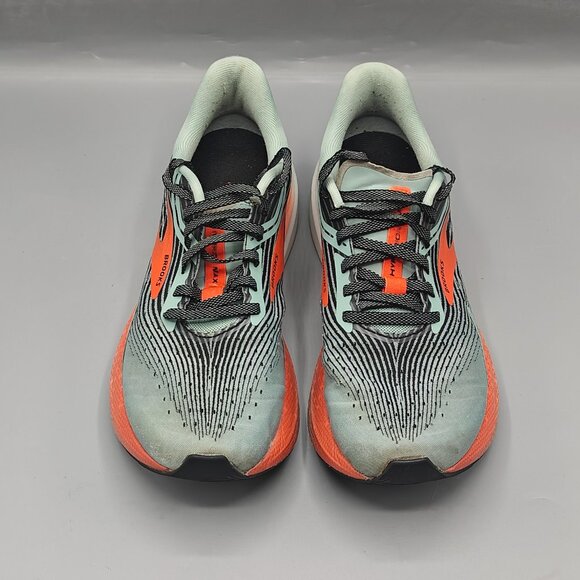 Brooks Hyperion Max Womens Size 8.5 Green Orange Athletic Running Shoes Sneakers - Picture 3 of 11